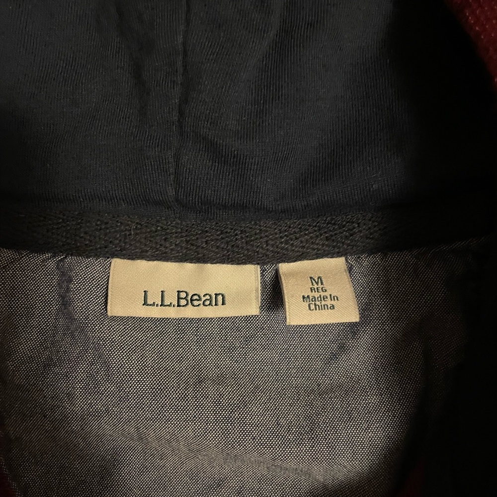 LL Bean Rugby Style Hoodie - Picture 3 of 4